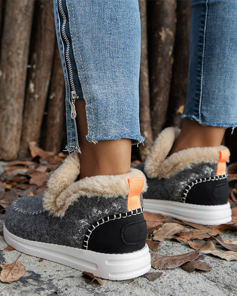 Botines de Invierno con Pelo Sintético