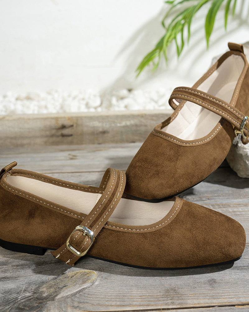 Zapatos Mary Jane de Punta Cuadrada