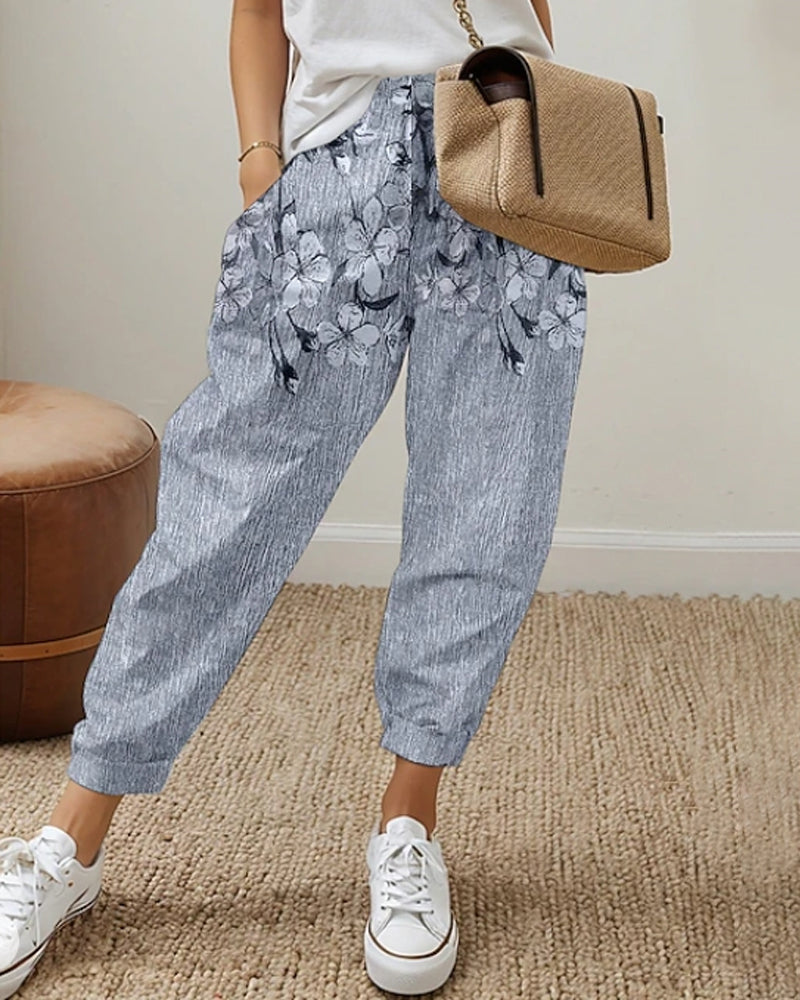 Conxita | Vaqueros Casual Estampados con Bolsillos, Estilo Único