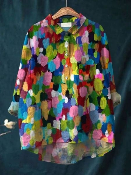 Lila | Blusa Fluida con Estampado Floral, Femenina