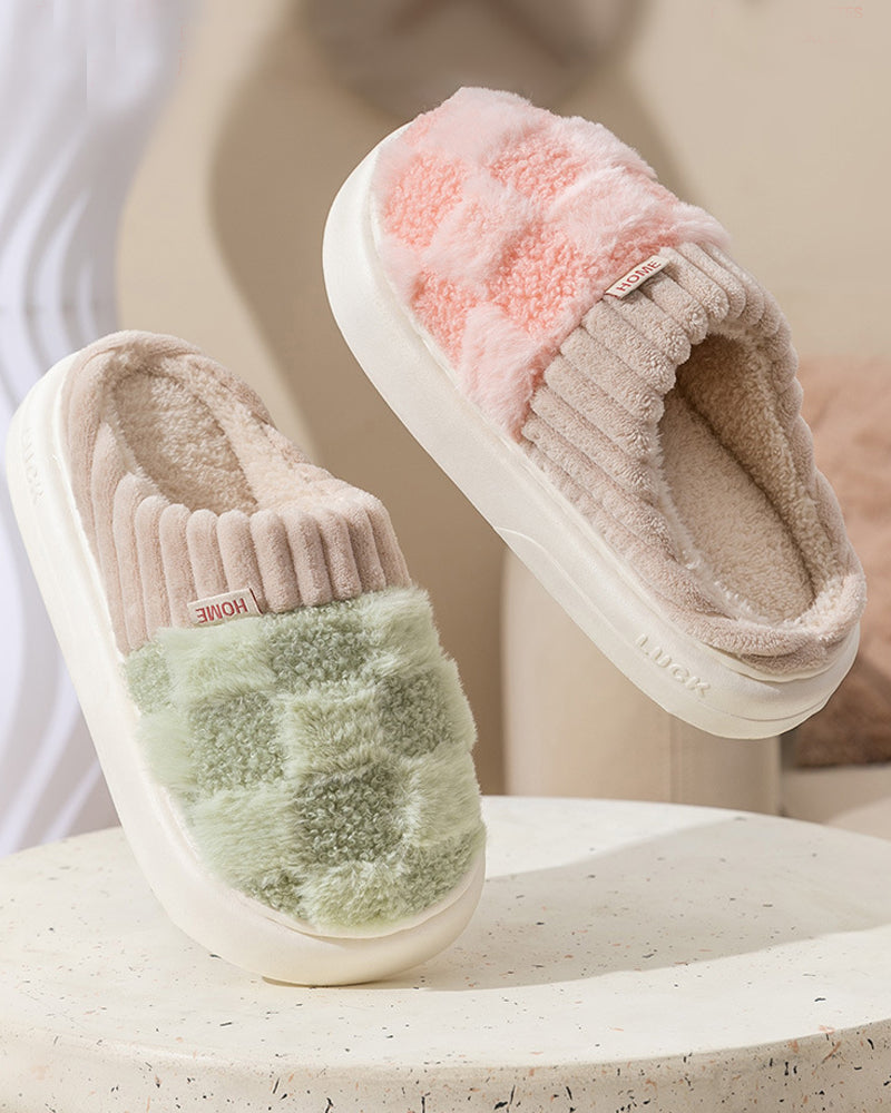 Zapatillas de Casa Antideslizantes con Forro Cálido