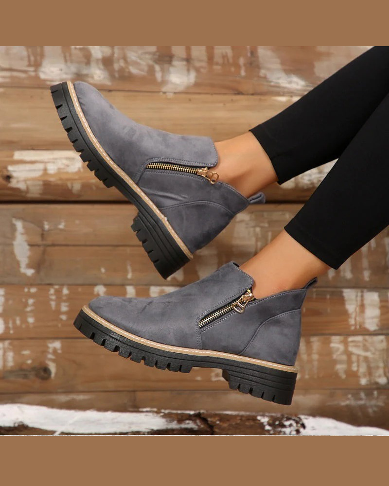Botas de Invierno con Cremallera Lateral
