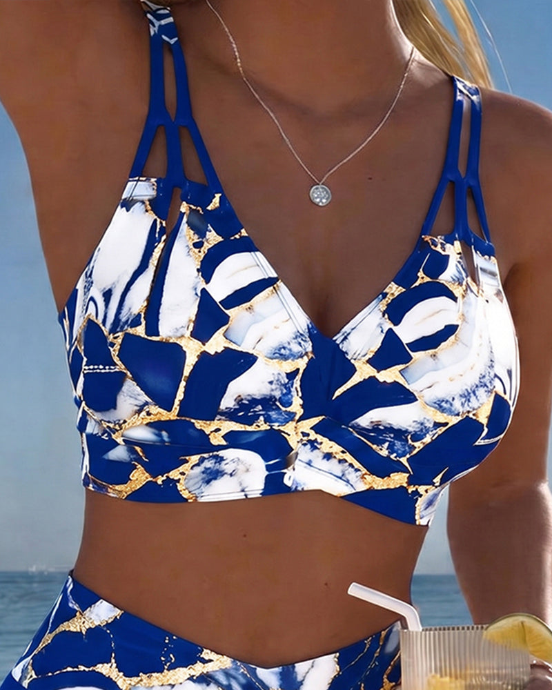 Carola | Bikini con Tirantes y Corte de Diseño, Detalle Original