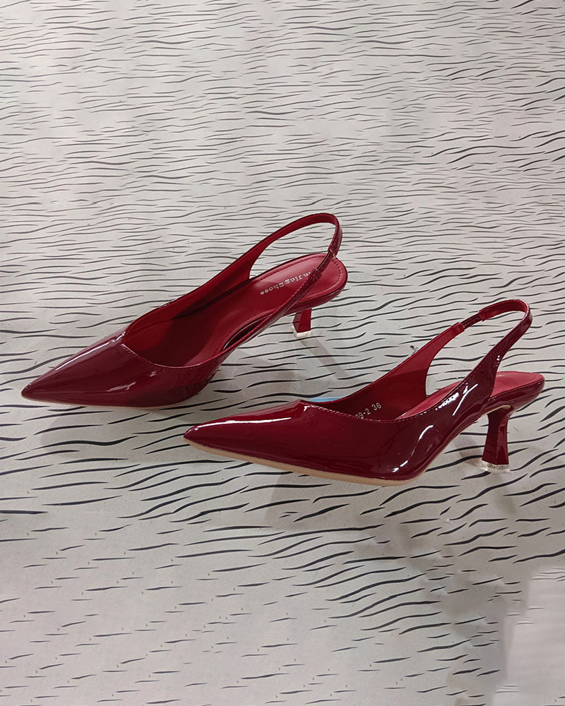 Zapatos de Tacón Alto con Punta Fina