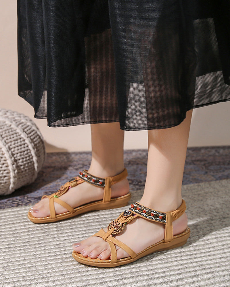 Sandalias Bohemias de Puntera Abierta