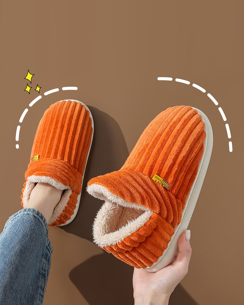 Zapatillas de Casa Cálidas de Color Liso