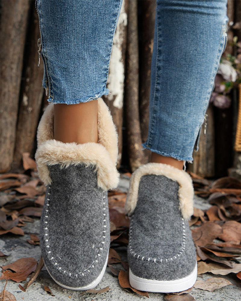 Botines de Invierno con Pelo Sintético
