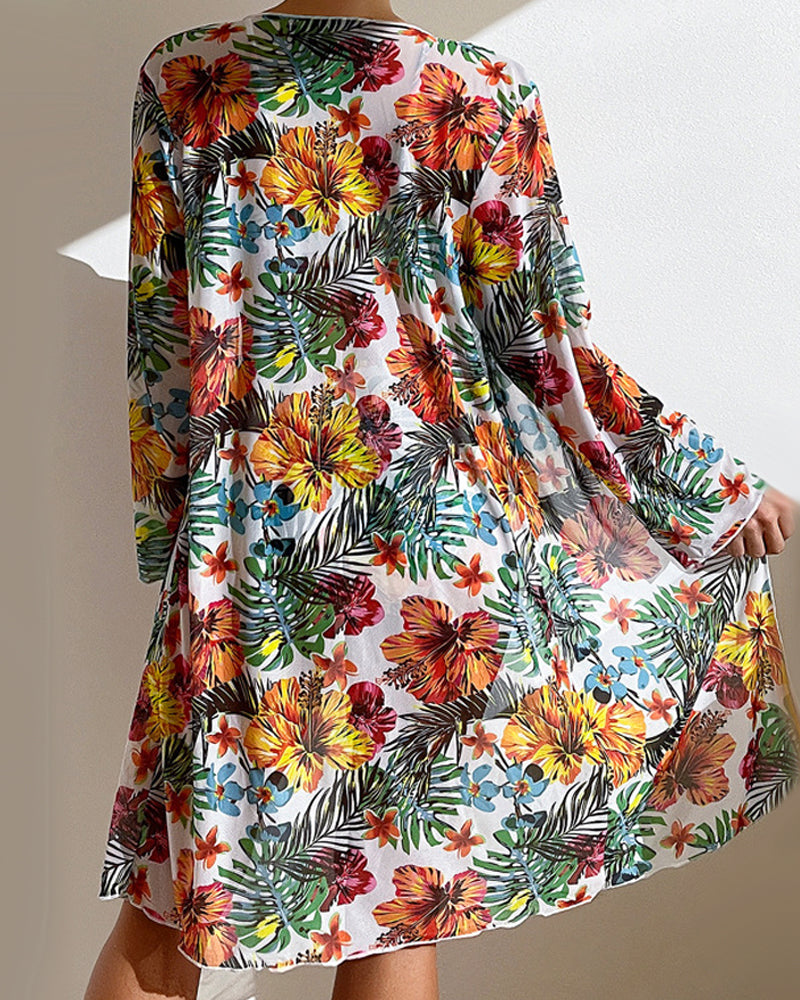 Aimée | Bikini de Tres Piezas con Camisa de Manga Larga, Conjunto Completo