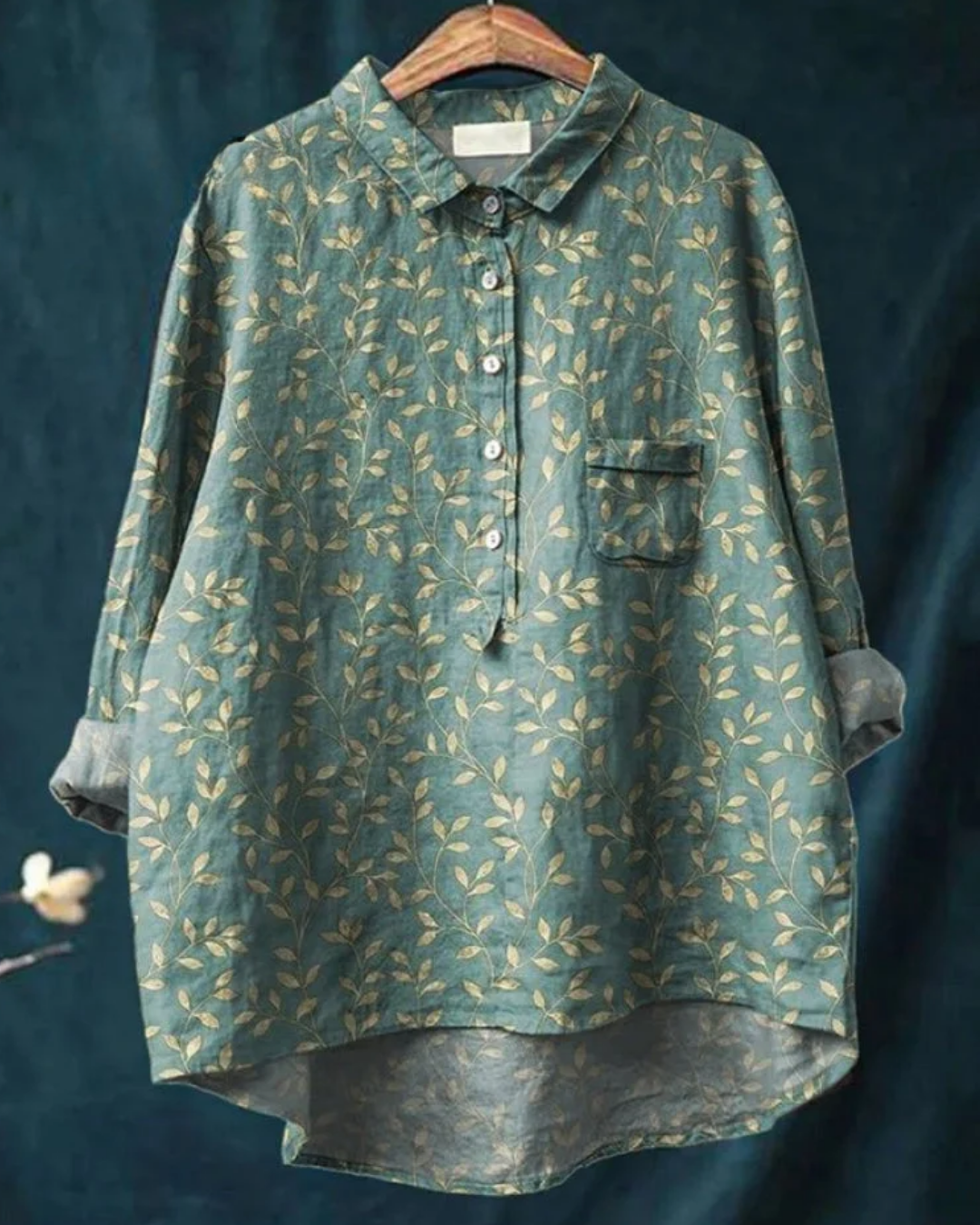 Julieta | Camisa Floral con Volantes, Romántica