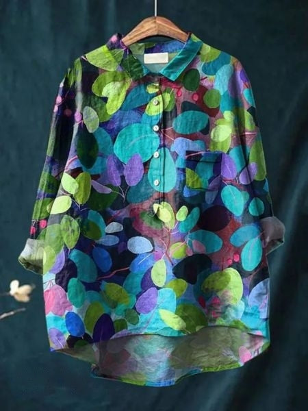 Lila | Blusa Fluida con Estampado Floral, Femenina