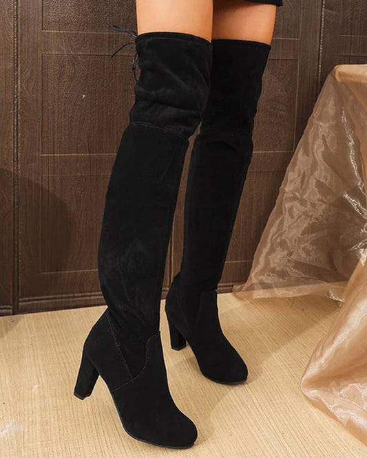 Botas Mosqueteras de Ante Sintético
