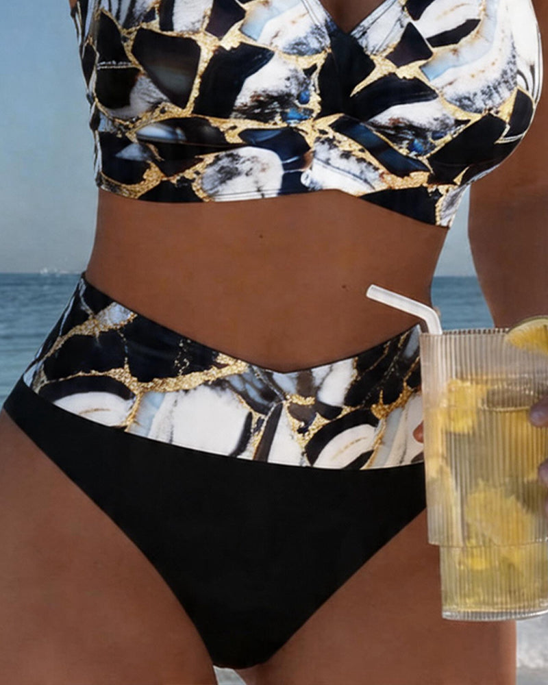 Carola | Bikini con Tirantes y Corte de Diseño, Detalle Original