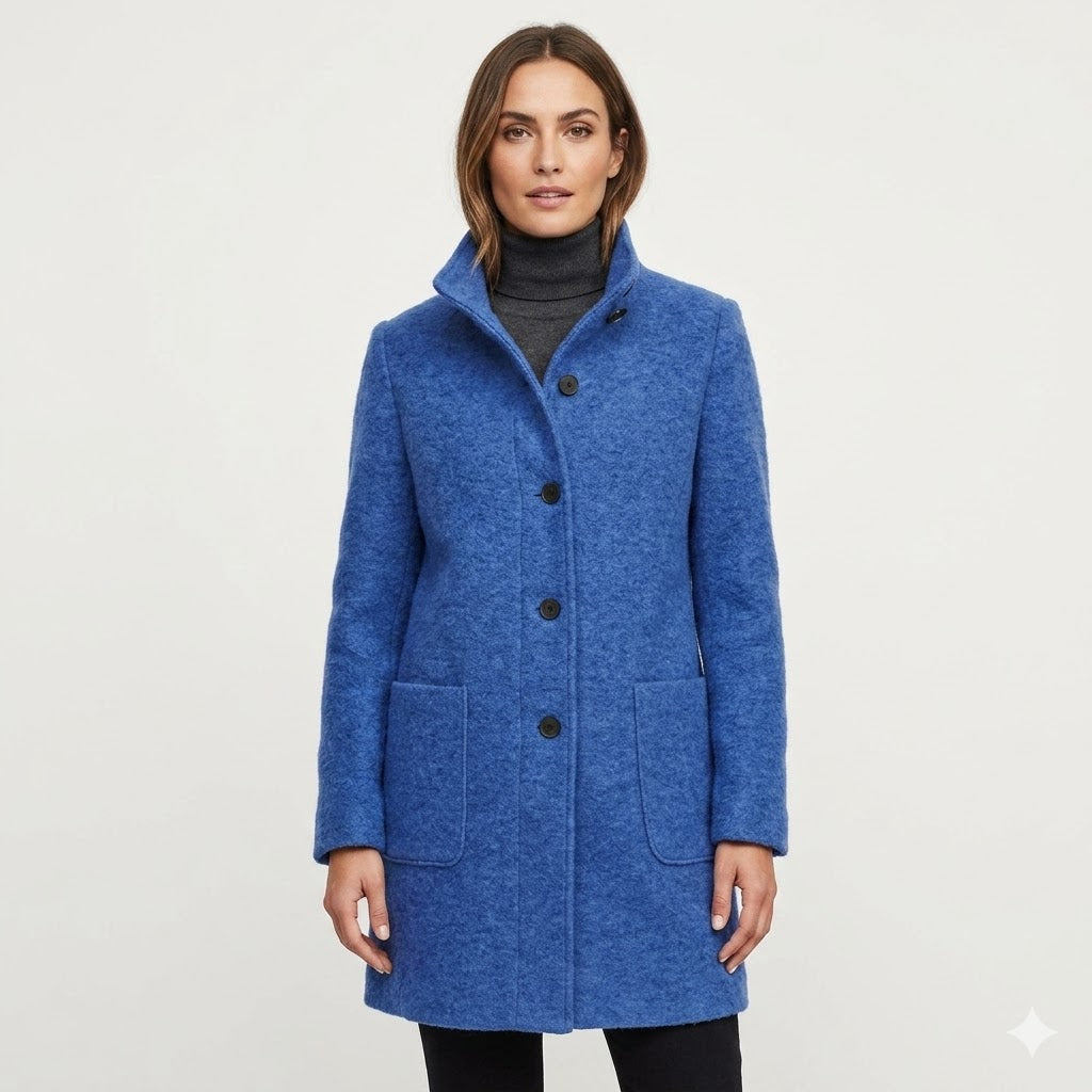 Isolina | Abrigo de Invierno de Mezcla de Lana, Lujoso