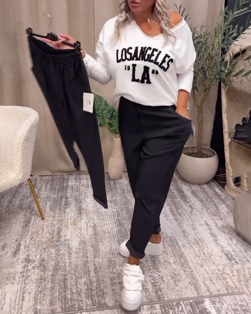 Diamante | Pantalón Casual Liso con Bolsillo, Básico Elegante