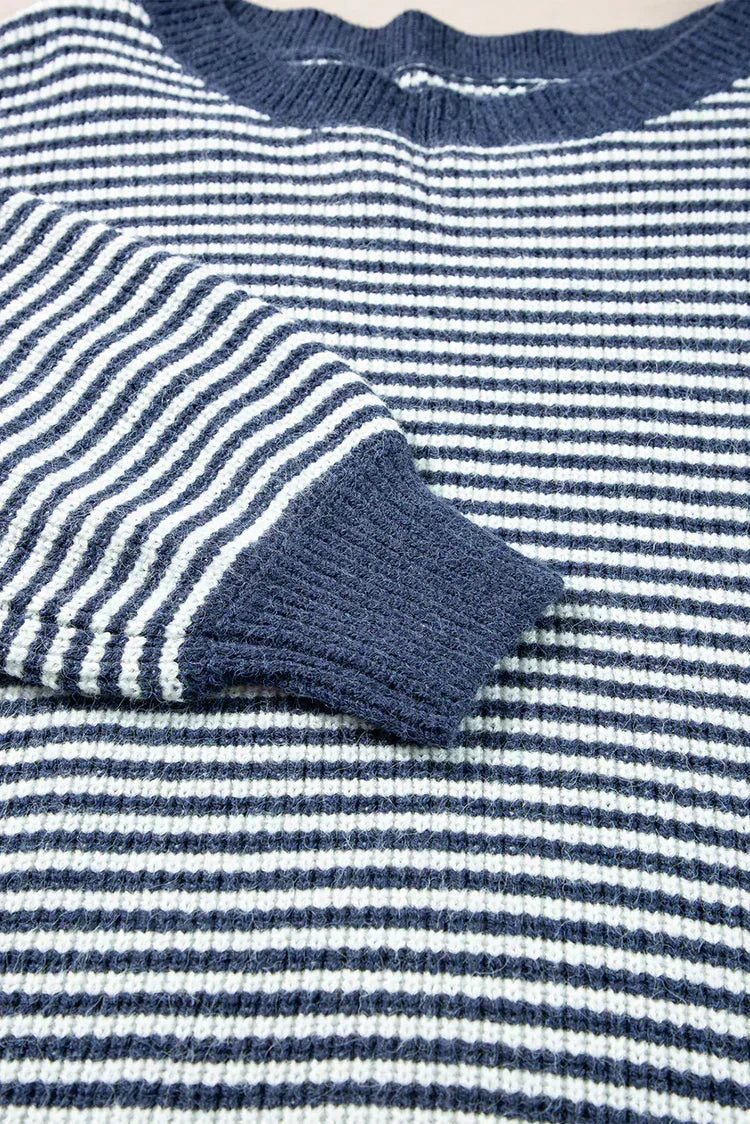 Lourdes | Jersey de Rayas con Hombros Descubiertos, Casual