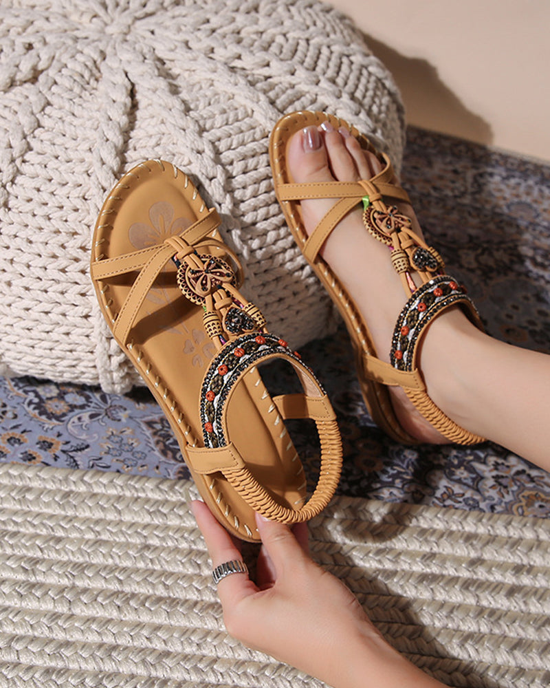 Sandalias Bohemias de Puntera Abierta