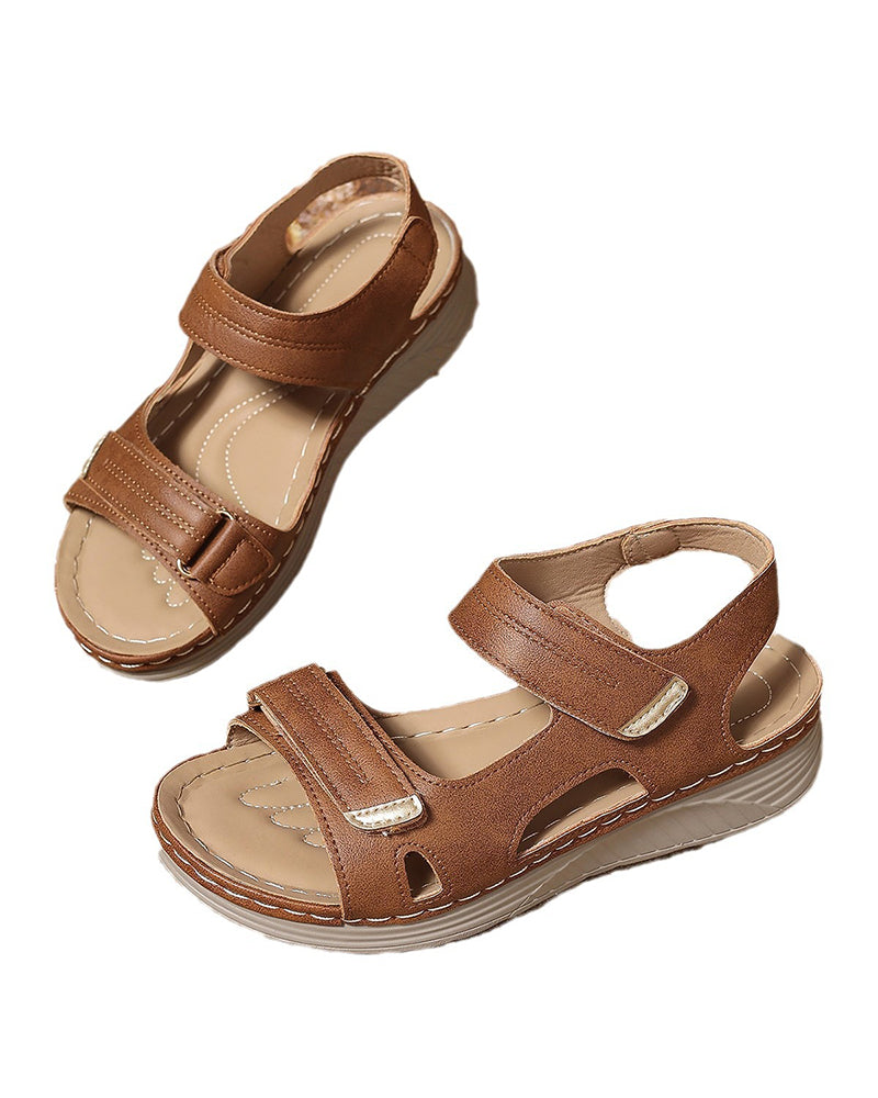 Sandalias de Suela Gruesa y Puntera Abierta