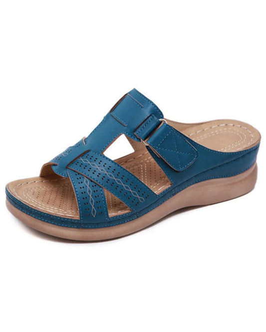 Sandalias de Mujer con Acabado Efecto Piel