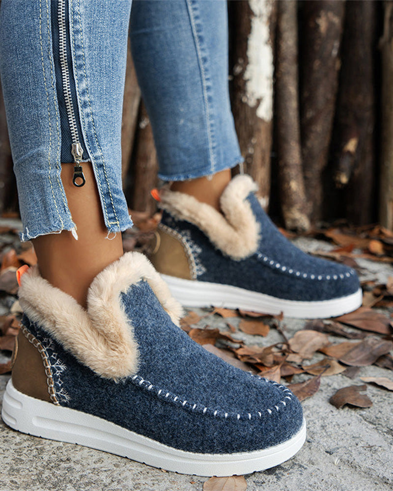 Botines de Invierno con Pelo Sintético