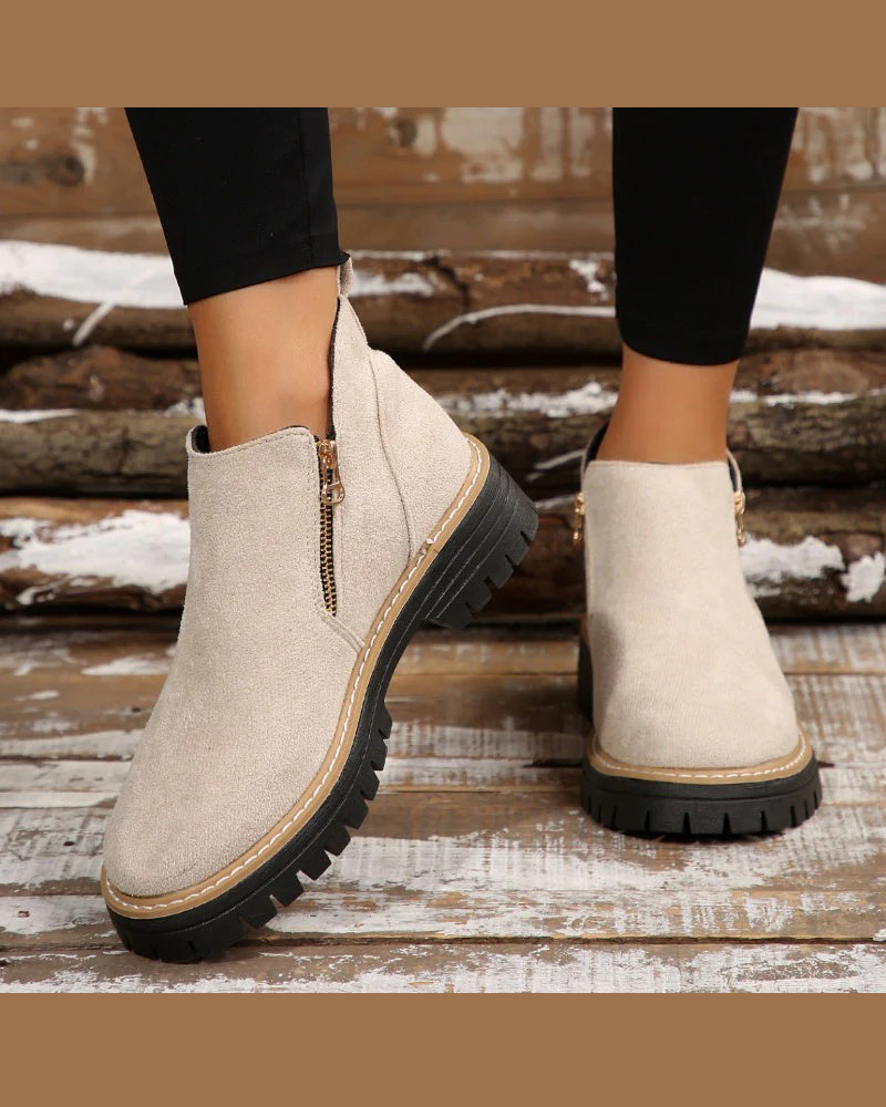 Botas de Invierno con Cremallera Lateral