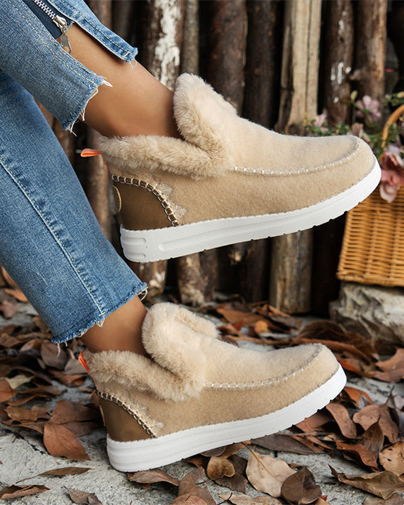 Botines de Invierno con Pelo Sintético