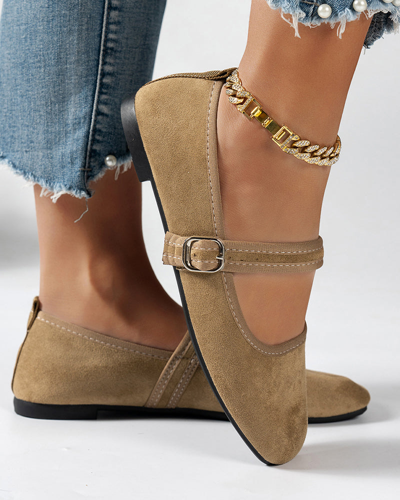 Zapatos Mary Jane de Punta Cuadrada
