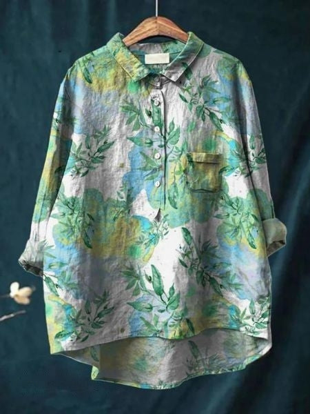 Lila | Blusa Fluida con Estampado Floral, Femenina