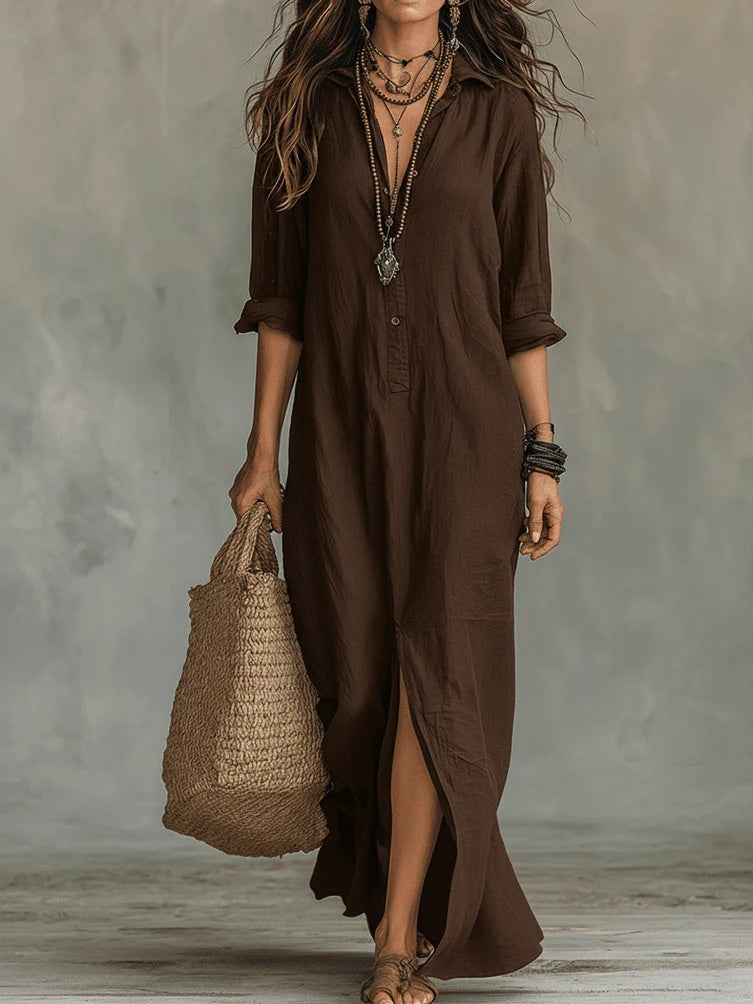 Willow | Vestido Maxi Holgado y Favorecedor, Versátil para el Día a Día