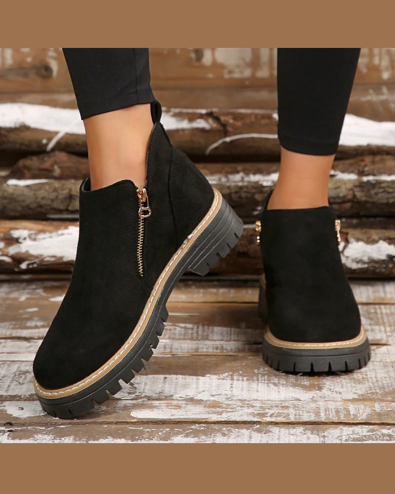 Botas de Invierno con Cremallera Lateral