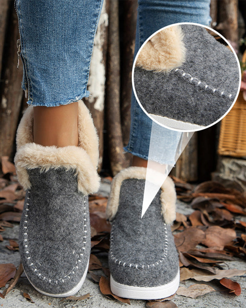 Botines de Invierno con Pelo Sintético