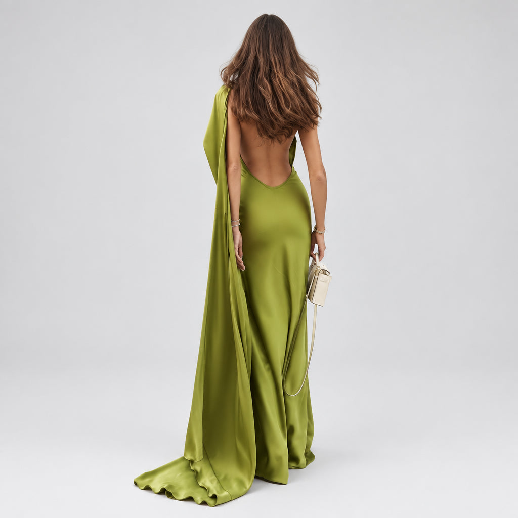 Isabella-Vestido Pistacho