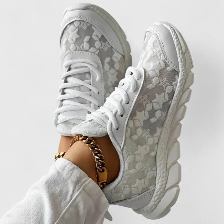 Khalyria | Zapatillas Blancas con Puntera Amplia, Cómodas