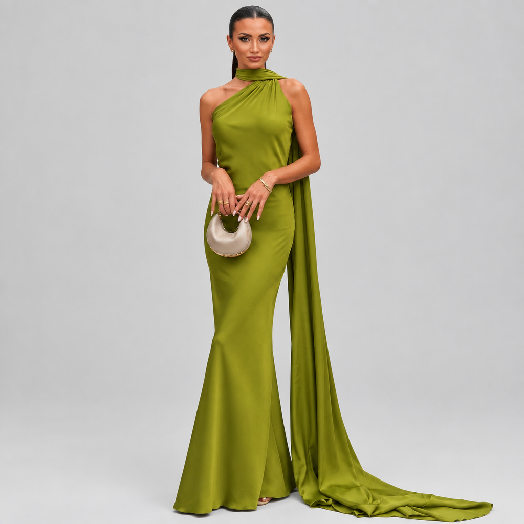 Isabella-Vestido Pistacho