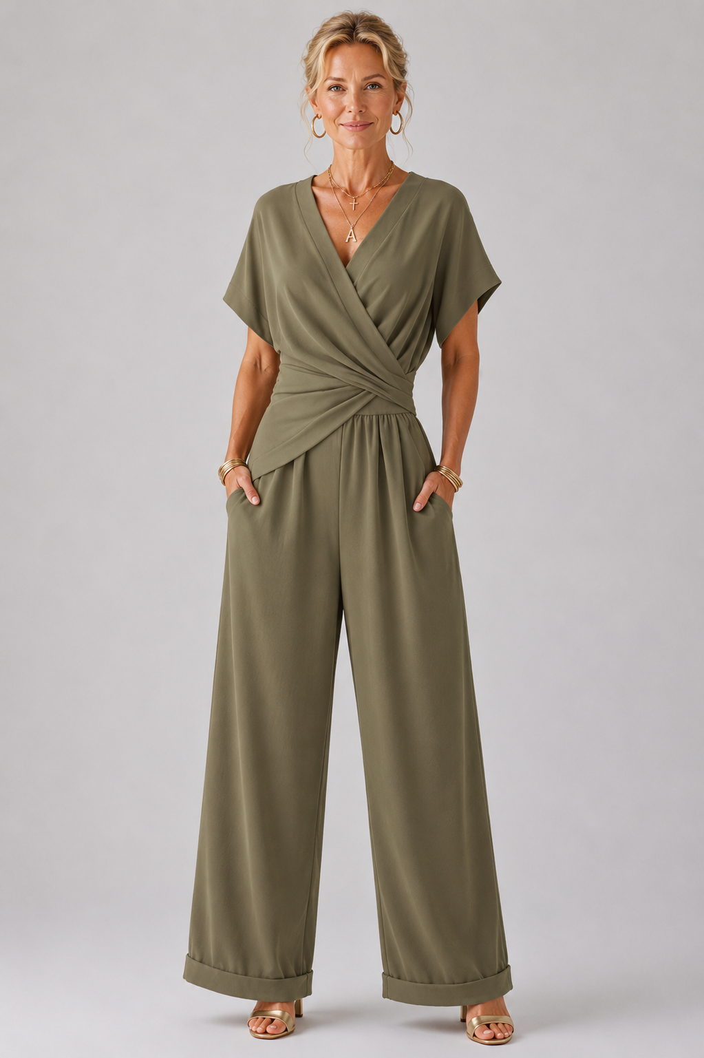 Colleen | Conjunto Cruzado de Dos Piezas, Elegante y Cómodo