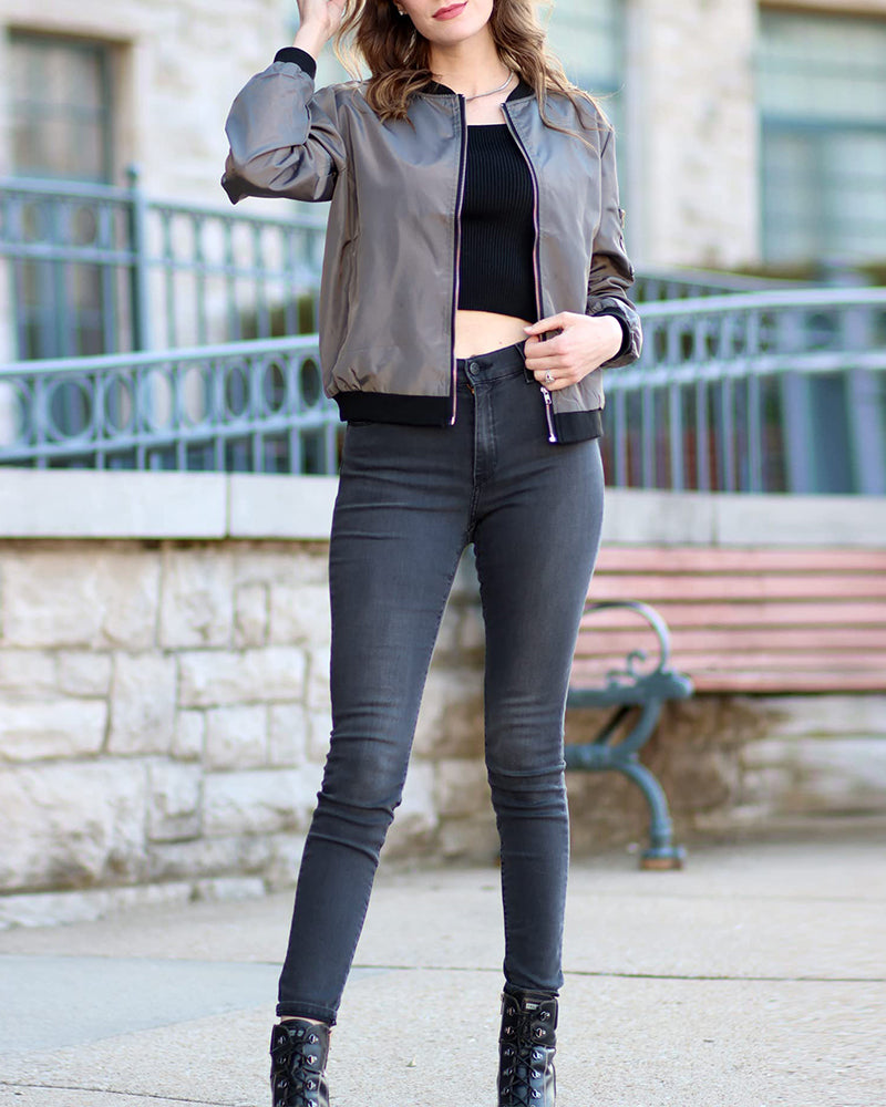 Sheryl | Cazadora Bomber Ligera, Versátil