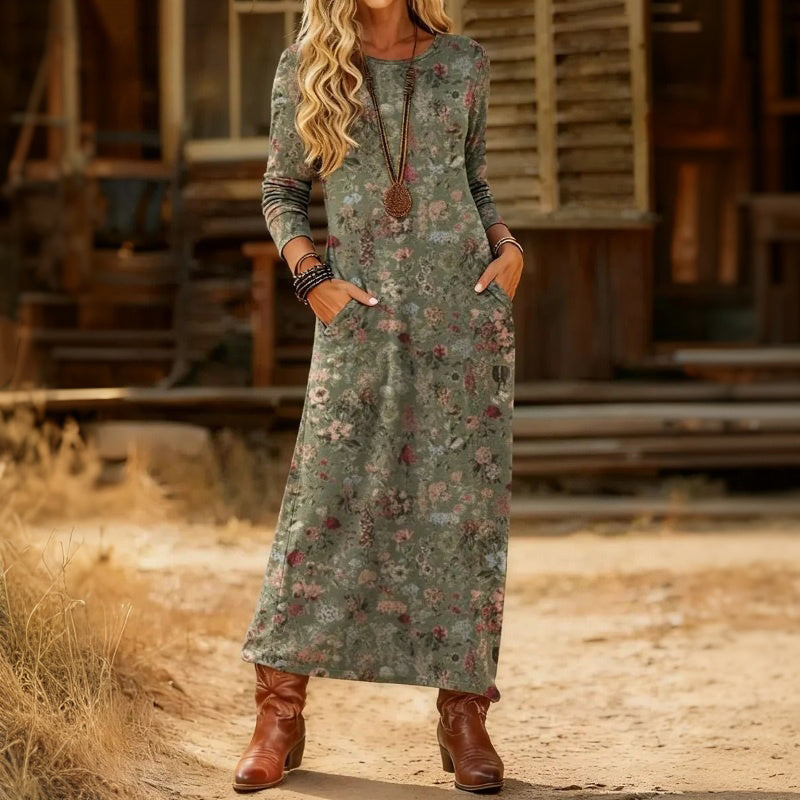 Victoria | Vestido Maxi Holgado Multicolor, Fresco y Favorecedor