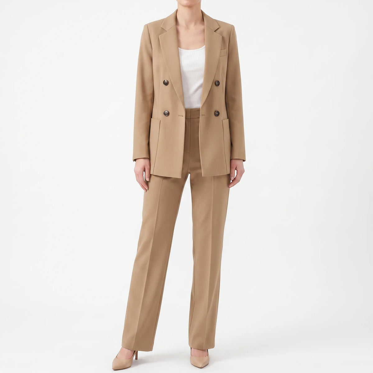 Consuelo | Traje de Blazer Cruzada y Pantalón, Profesional