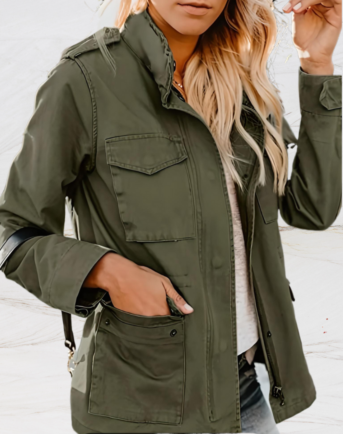 Jessica | Chaqueta con Cremallera y Bolsillos Múltiples, Versátil