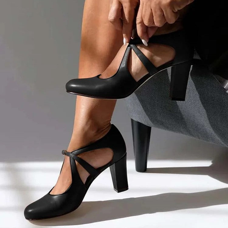 Camille | Zapatos de Tacón de Piel Auténtica, Cómodos y Elegantes