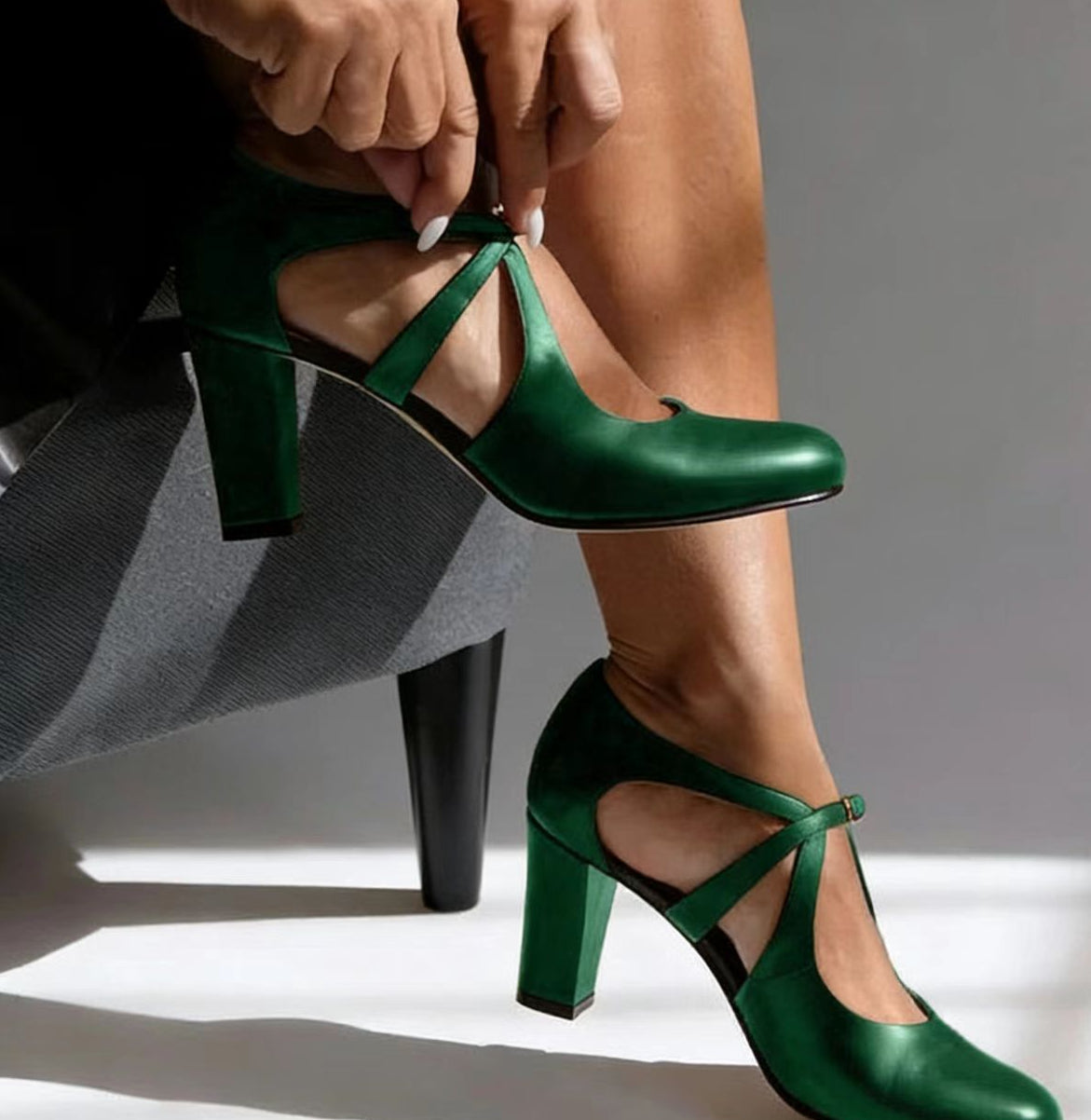 Camille | Zapatos de Tacón de Piel Auténtica, Cómodos y Elegantes