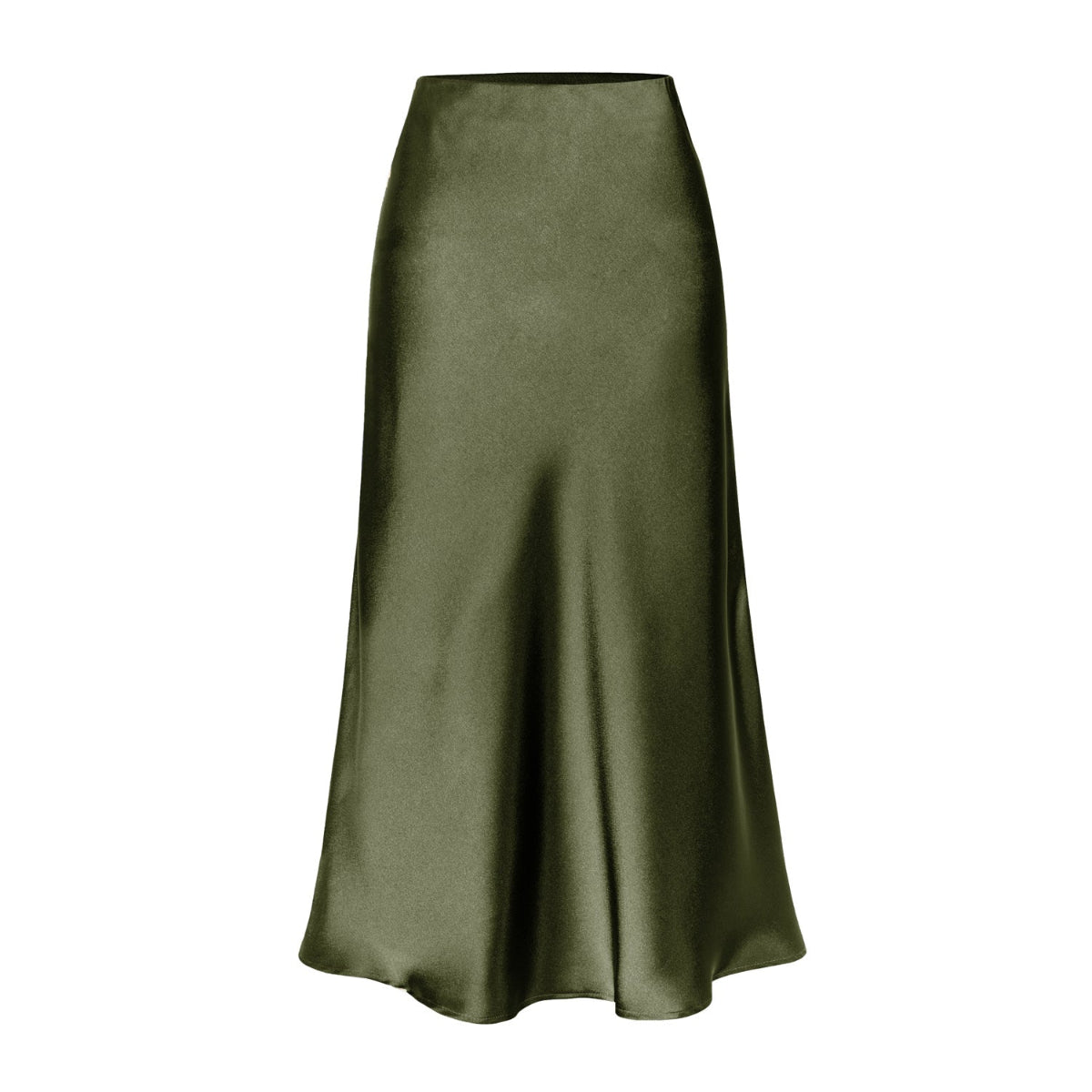 Alondra | Falda Midi de Tiro Alto con Abertura Lateral, Elegante