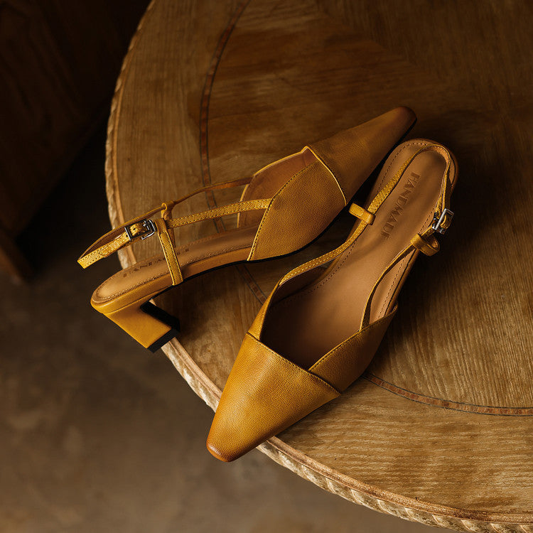 Serelle | Zapatos Destalonados de Piel, Refinados