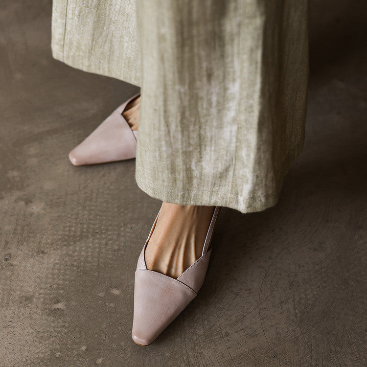 Serelle | Zapatos Destalonados de Piel, Refinados