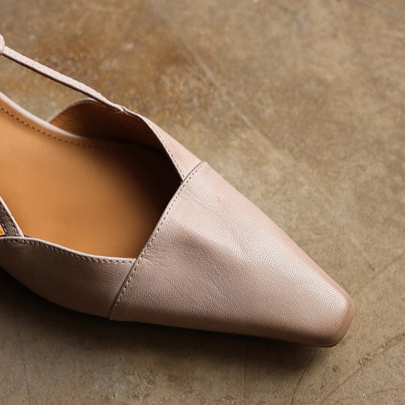 Serelle | Zapatos Destalonados de Piel, Refinados
