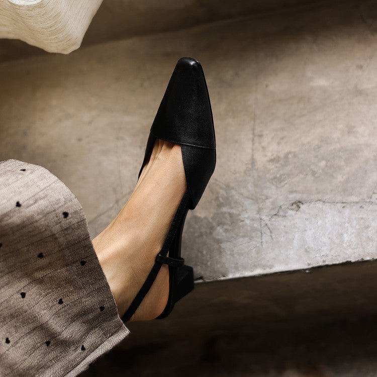 Serelle | Zapatos Destalonados de Piel, Refinados