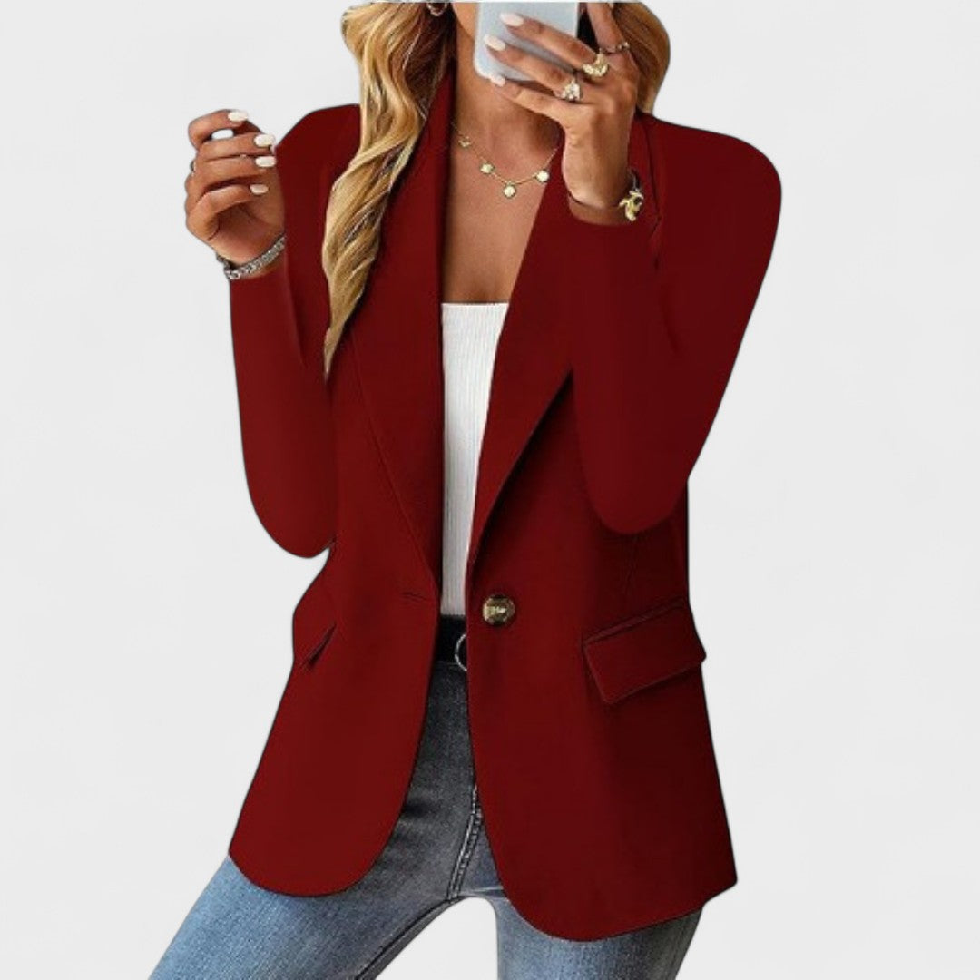 Clémence | Blazer Entallada de un Botón, Elegante