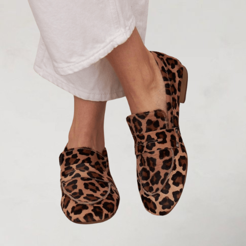 Marissa | Mocasines de Leopardo Elegantes, Cómodos