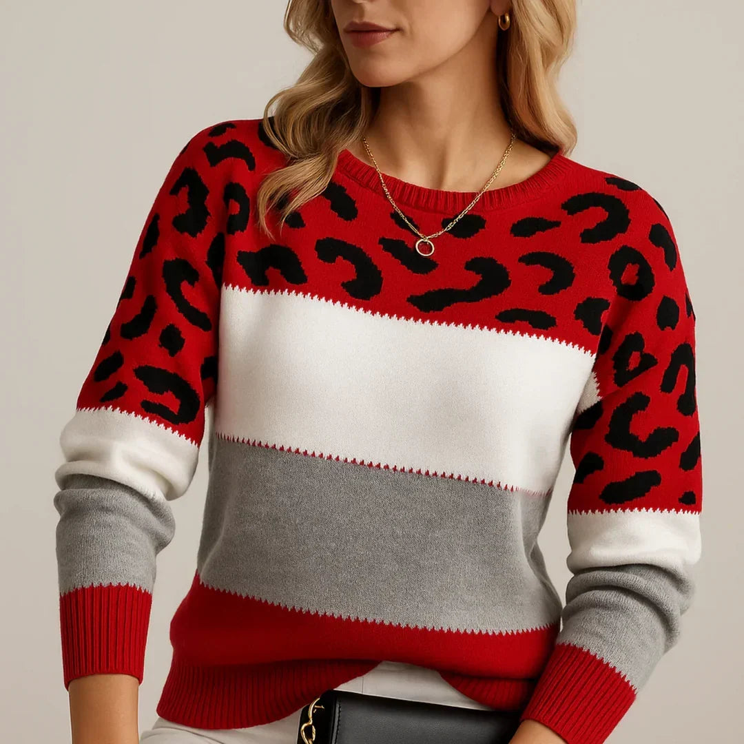 Malena | Jersey con Estampado de Leopardo, Atrevido