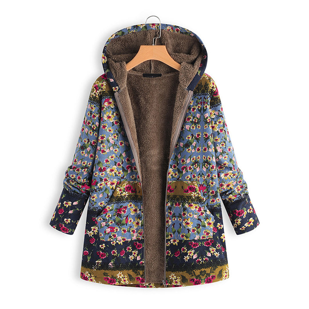 Leandra | Abrigo Teddy Largo con Capucha, Alegre