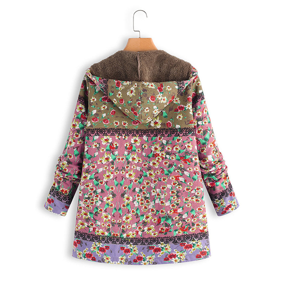Leandra | Abrigo Teddy Largo con Capucha, Alegre